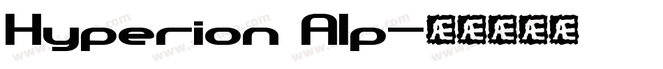 Hyperion Alp字体转换